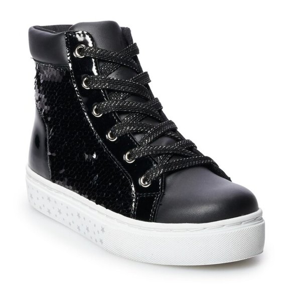 SO Other - New SO Cheyenne Black Sequin High Top Sneakers 12
